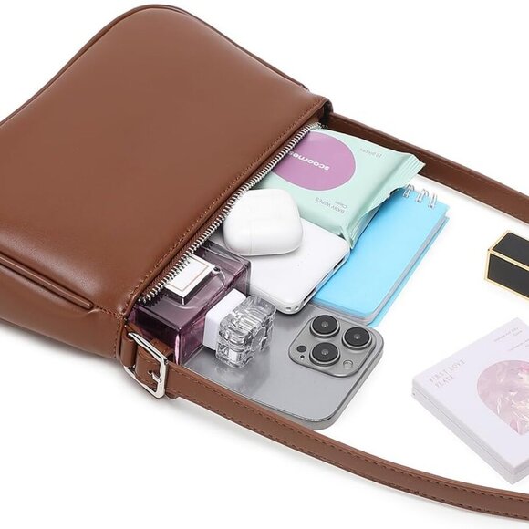 Small Purse for Women, Adjustable Shoulder Bags Crocodile Pattern Clutch Purse w - Picture 5 of 6